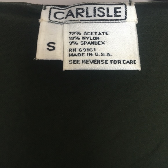 Carlisle Vintage Dark Olive Crop Tank Size Small - Picture 4 of 5